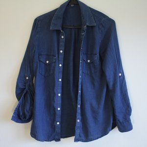 Kut from the Kloth Denim Button-Up Top
